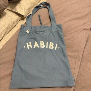 Blue 'Habibi' Tote Bag